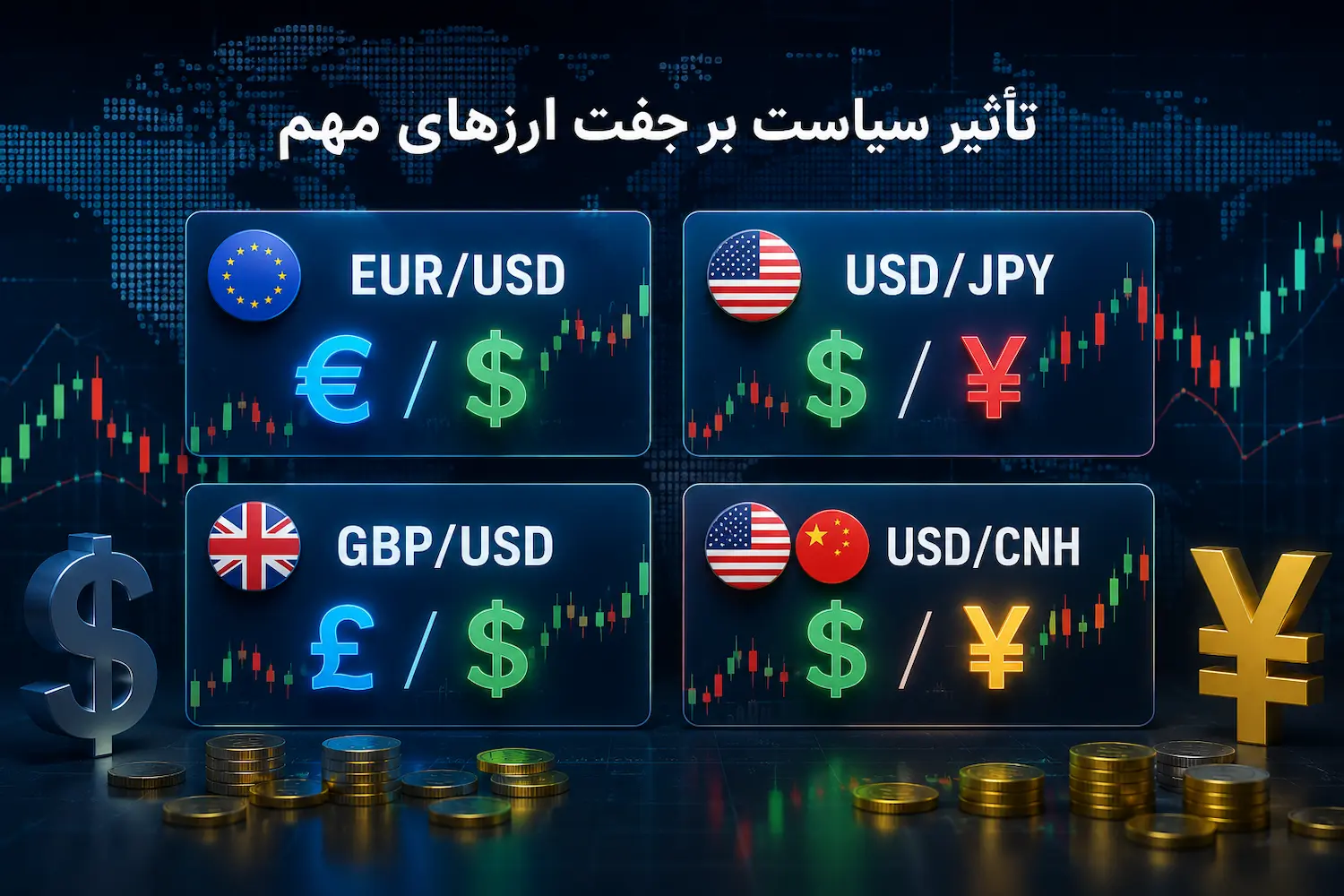 تأثیر سیاست بر جفت ارزهای مهم