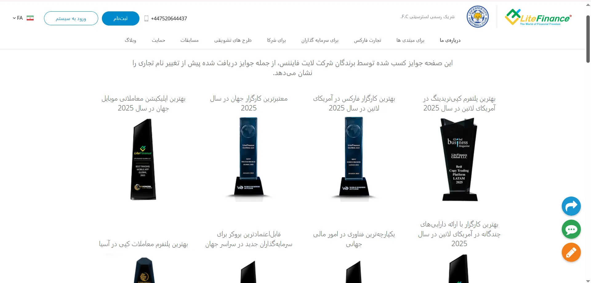لایت فایننس جوایز و افتخاراتی هم کسب کرده است؟