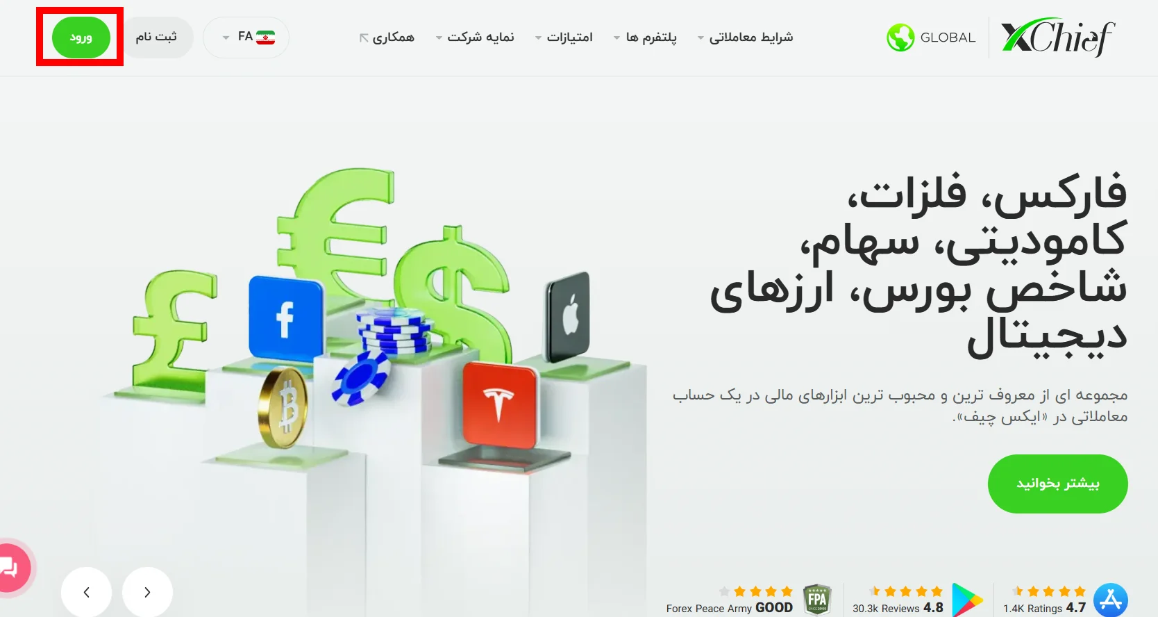 نحوه تغییر رفرال در بروکر ایکس چیف