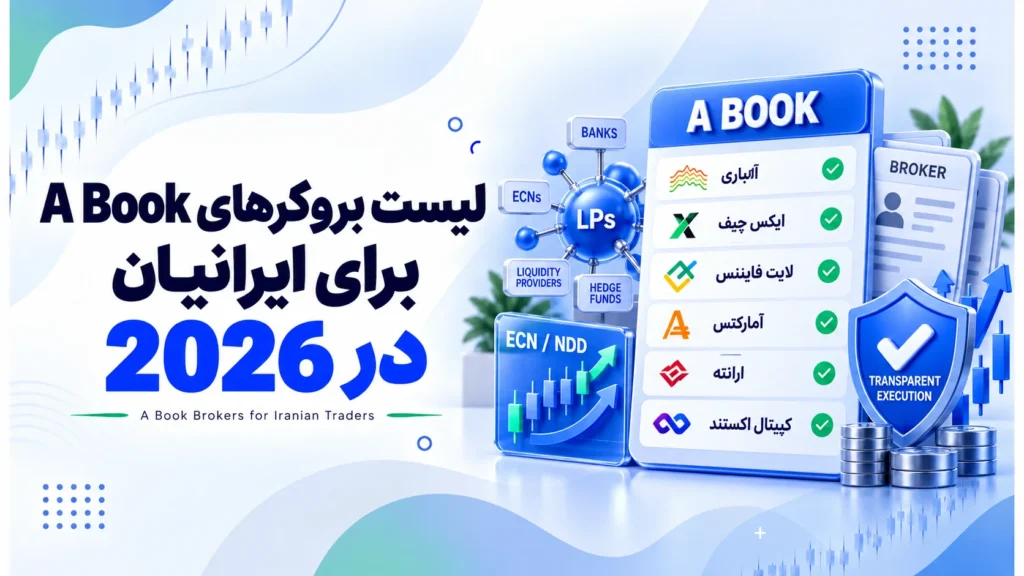 لیست بروکرهای A book برای ایرانیان در 2026